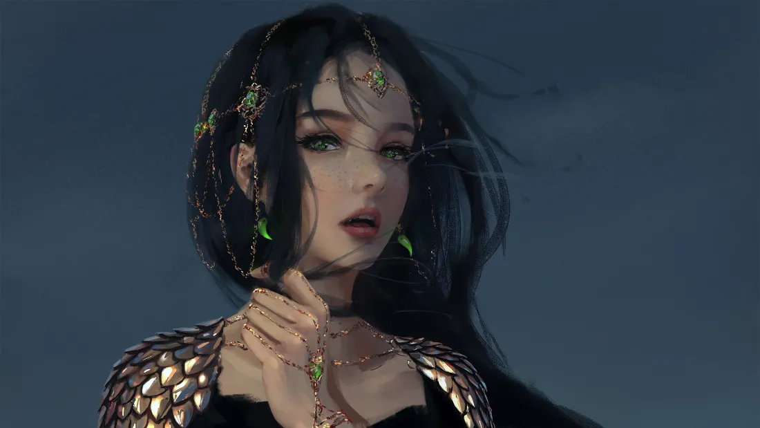2k美女壁纸-鬼刀风铃壁纸 - 美图合集「哲风壁纸」