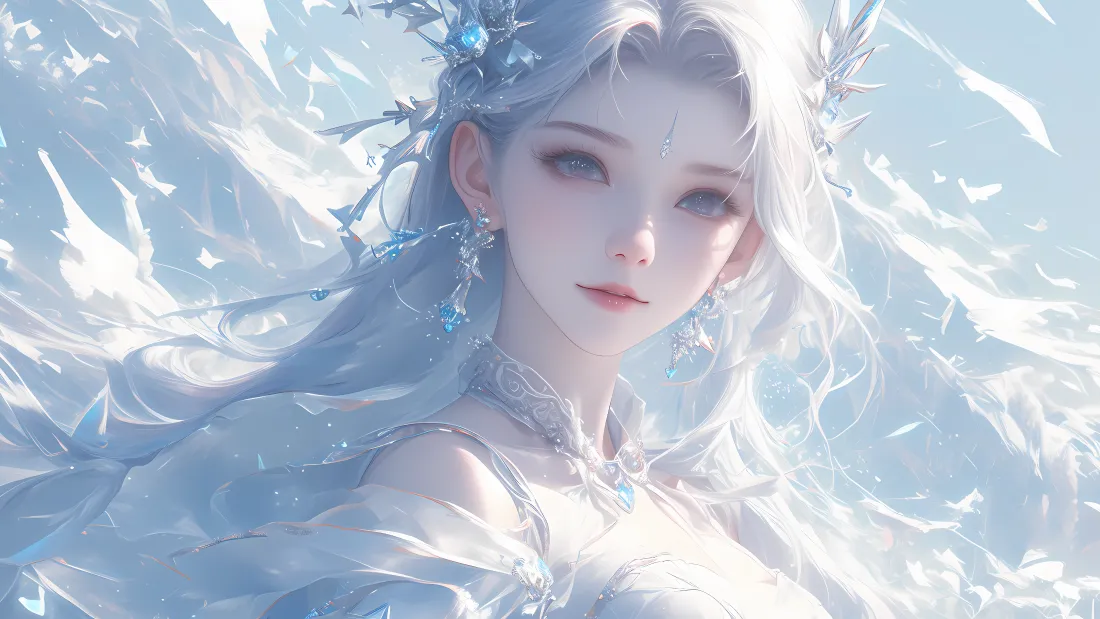 4k插画壁纸-恋/出水芙蓉壁纸 - 美图合集「哲风壁纸」