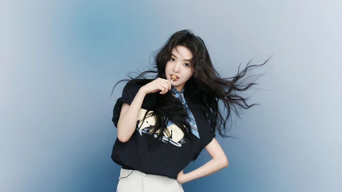5k女明星星眼壁纸-章若楠背景图片 - 美图合集「哲风壁纸」