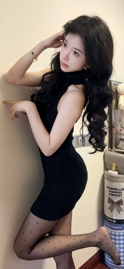 黑丝美女时尚穿搭壁纸｜性感背景图片 - 魅力女性「哲风壁纸」