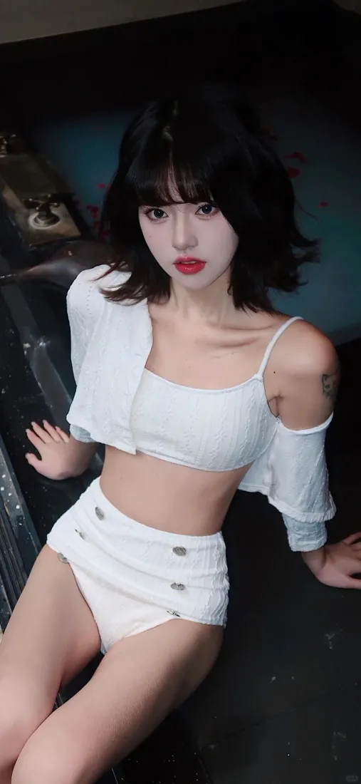 性感吊带短裤美女壁纸｜时尚美女背景图片 - 美女「哲风壁纸」