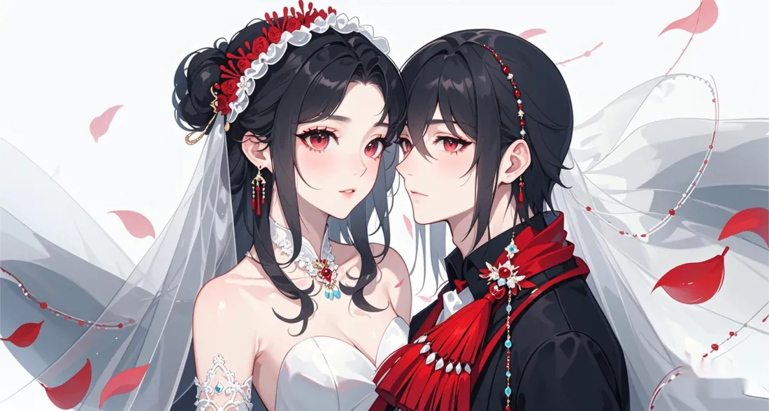 2k古风婚礼情侣壁纸｜唯美浪漫的古风情侣背景图片「哲风壁纸」