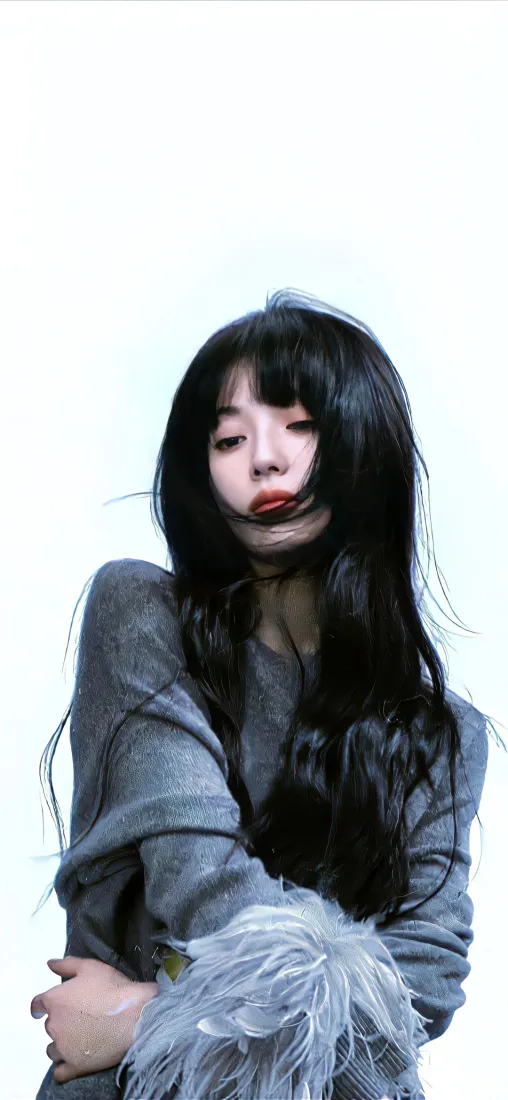 长发美女时尚装扮背景图片 - 性感美女「哲风壁纸」