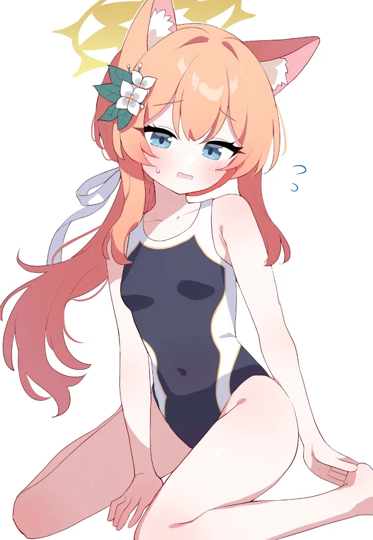 猫耳少女泳装壁纸｜可爱性感少女背景图片「哲风壁纸」