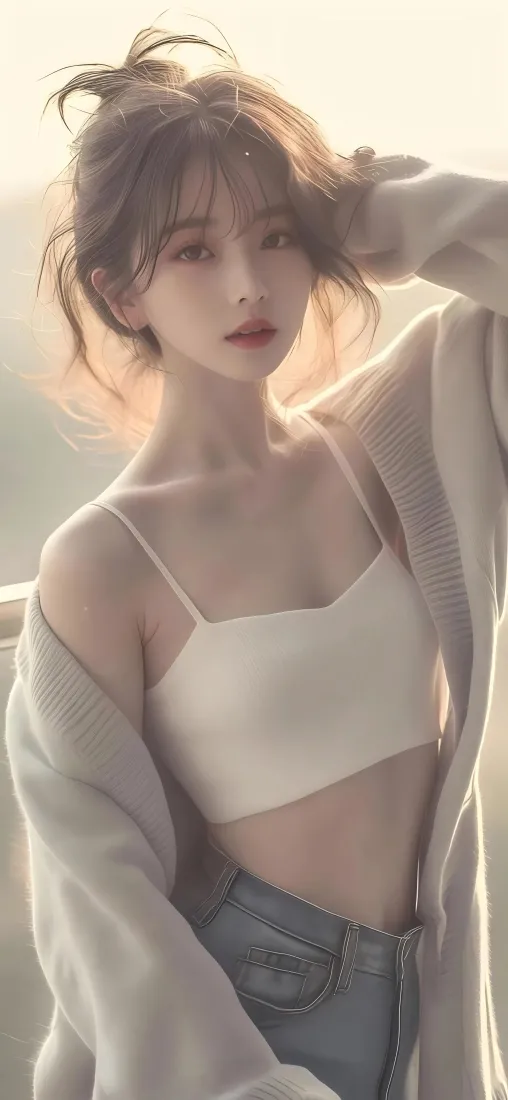 性感美女吊带装背景图片 - 时尚穿搭「哲风壁纸」
