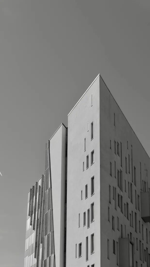 黑白都市建筑手机壁纸｜都市背景图片 - 现代风「哲风壁纸」