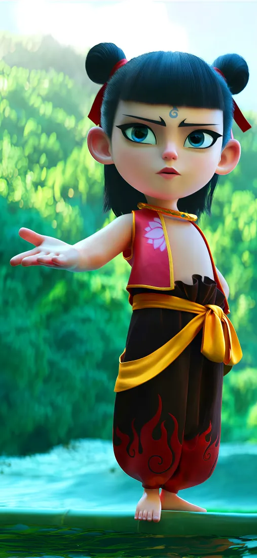 哪吒手机壁纸｜动画哪吒背景图片 - 超萌形象「哲风壁纸」