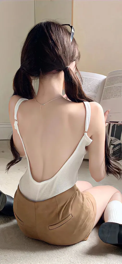 美女性感露背背影手机壁纸 - 时尚风「哲风壁纸」