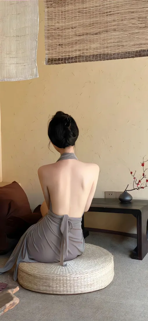 美女性感背影手机壁纸｜瑜伽背景图片 - 优雅姿态「哲风壁纸」