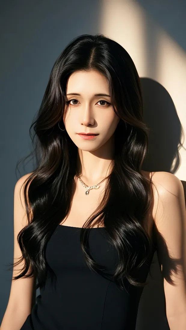 人物气质手机壁纸｜女性背景图片 - 优雅长发美女「哲风壁纸」