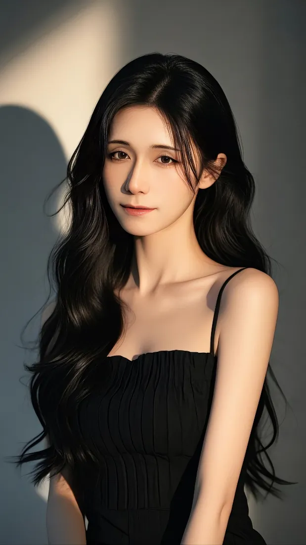 气质人物手机壁纸｜美女背景图片 - 长发佳人「哲风壁纸」