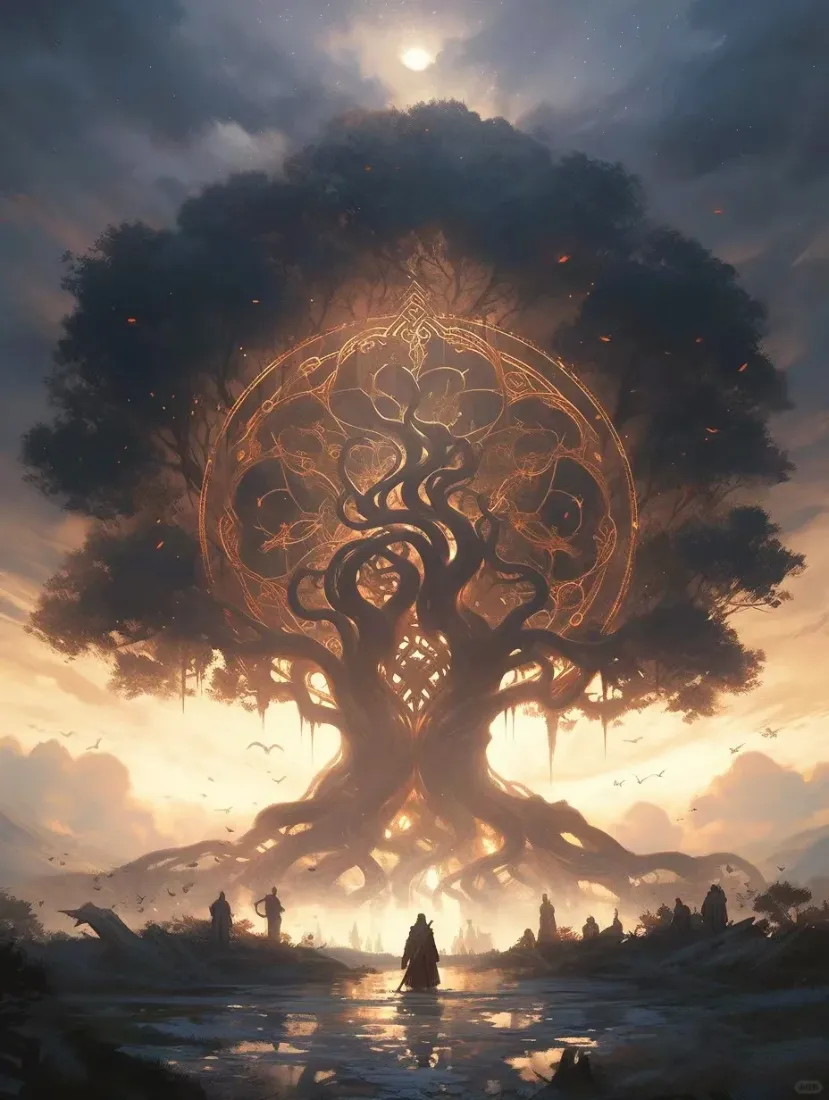 龙族小说手机壁纸｜神秘世界背景图片 - 世界树「哲风壁纸」