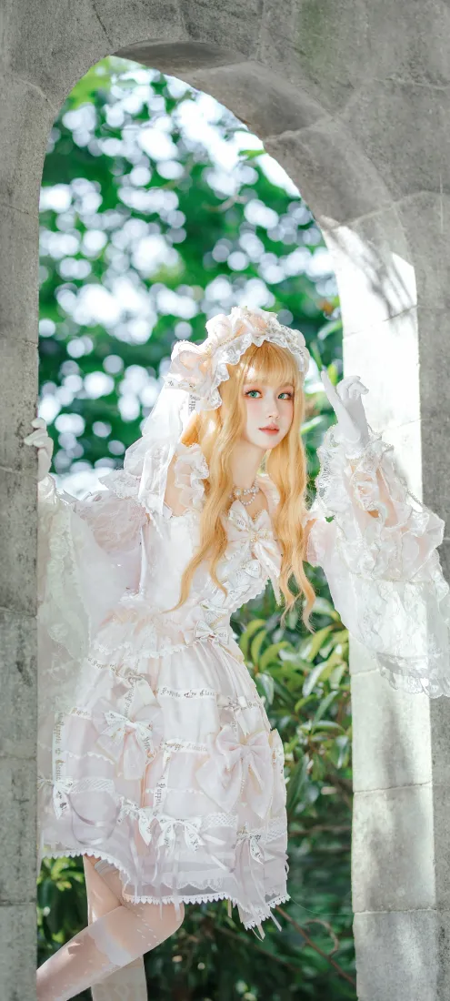 Lolita cos手机壁纸｜梦幻洛丽塔背景图片 - 唯美少女「哲风壁纸」