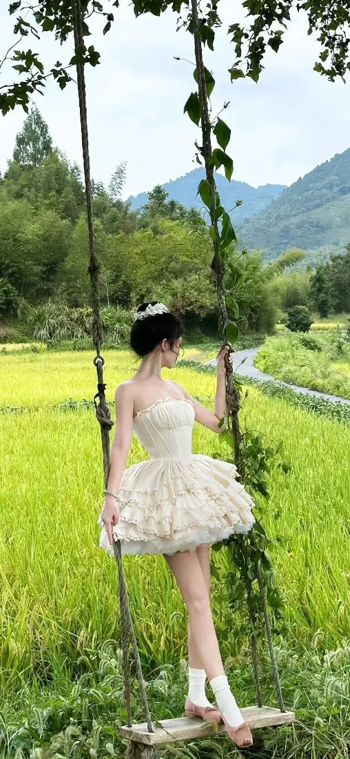 美女氛围感手机壁纸｜田园背景图片 - 唯美少女「哲风壁纸」