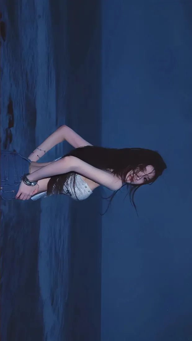 海边氛围感美女背景图片 - 惊艳视觉「哲风壁纸」