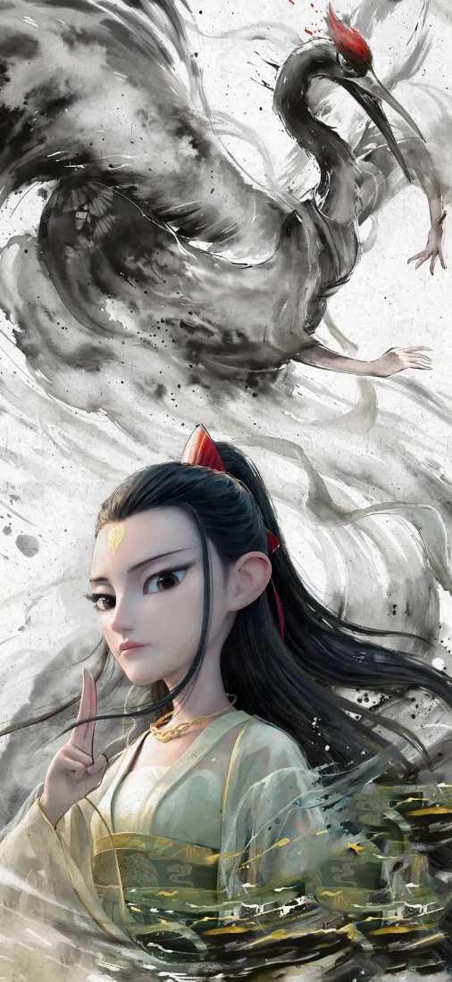 哪吒2手机手机壁纸｜古风哪吒背景图片 - 超酷「哲风壁纸」