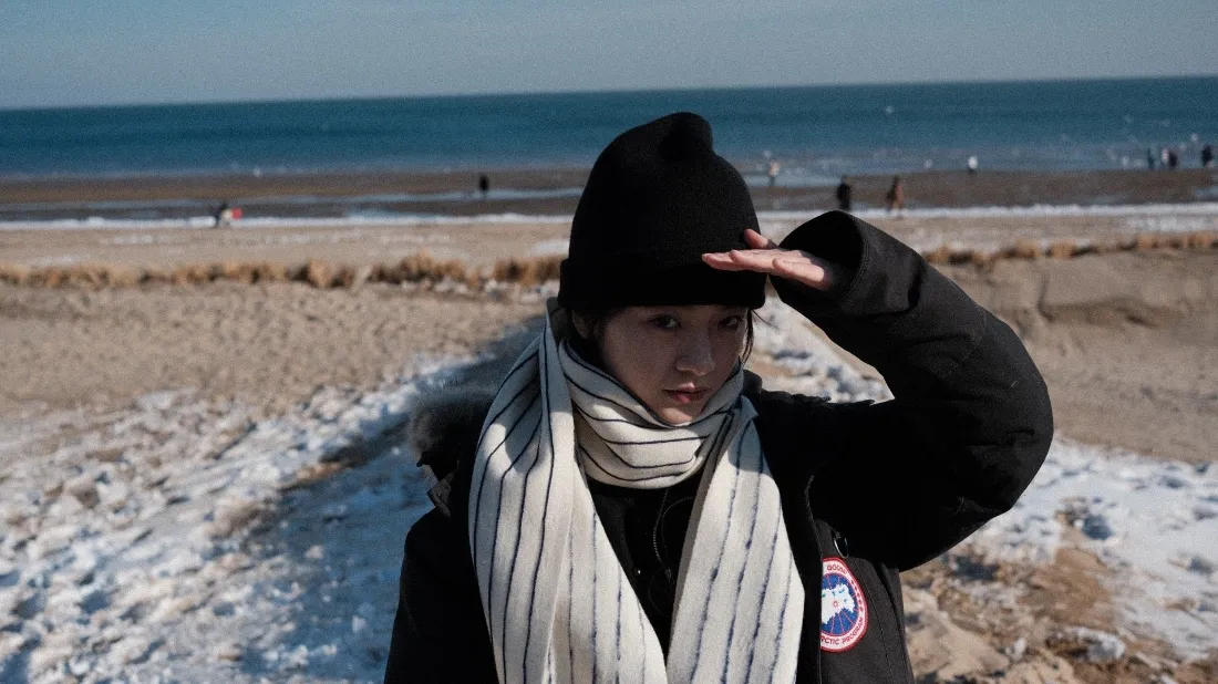 2k李庚希壁纸｜海边背景图片 - 女明星风采「哲风壁纸」