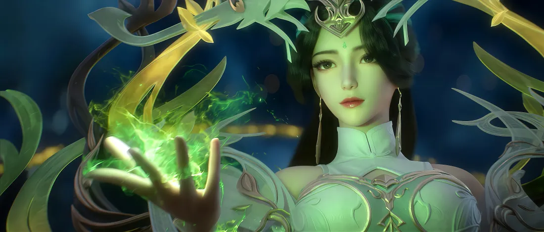 5k国漫动漫女主壁纸｜奇幻背景图片 - 神秘女神「哲风壁纸」