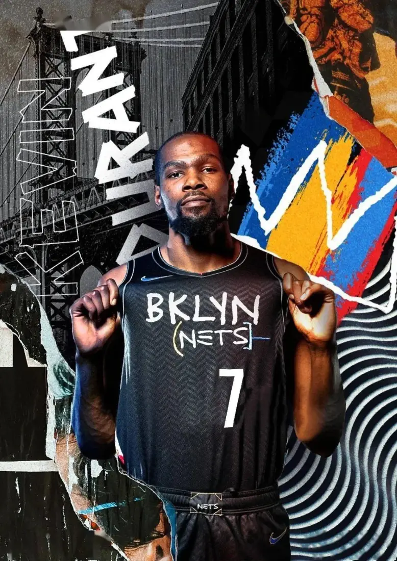 NBA球星杜兰特手机壁纸｜篮网队背景图片 - 酷炫「哲风壁纸」