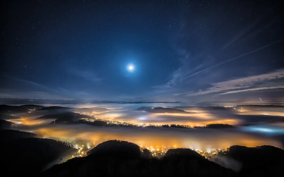 4k自然风景壁纸｜夜空云海背景图片 - 绝美夜景「哲风壁纸」