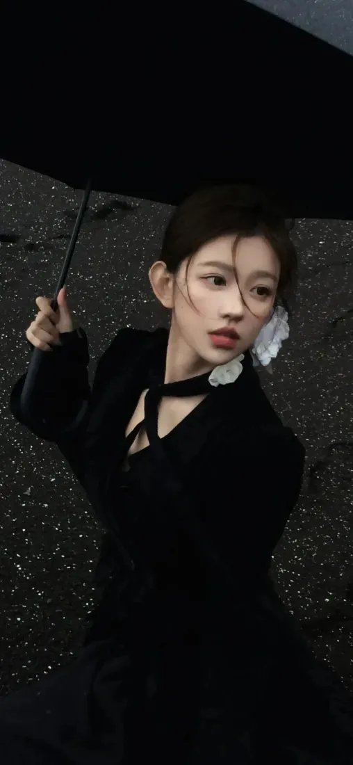 美女氛围感手机壁纸｜撑伞背影背景图片 - 优雅「哲风壁纸」