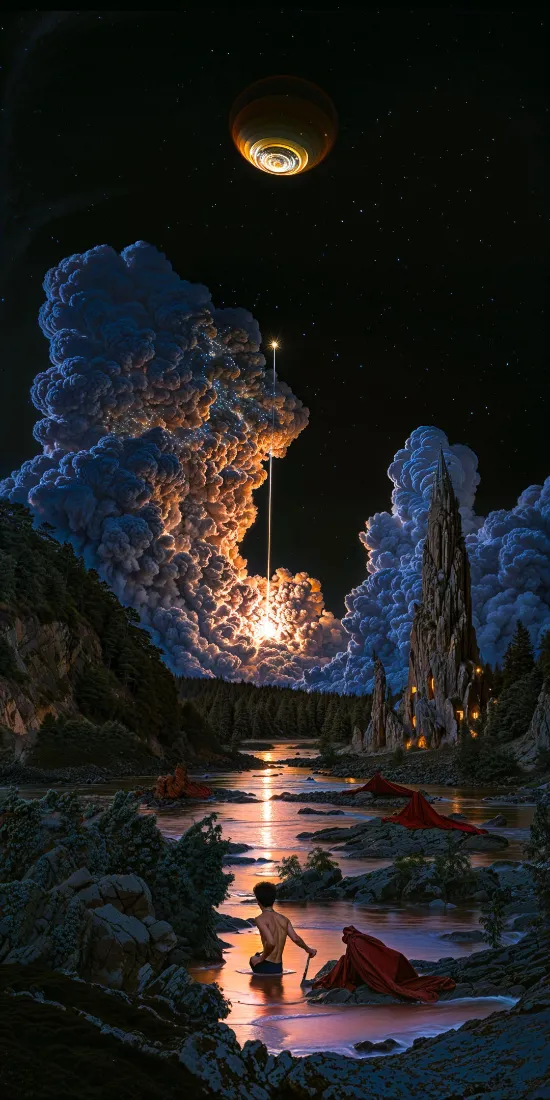视觉冲击手机手机壁纸｜奇幻夜景背景图片 - 震撼「哲风壁纸」