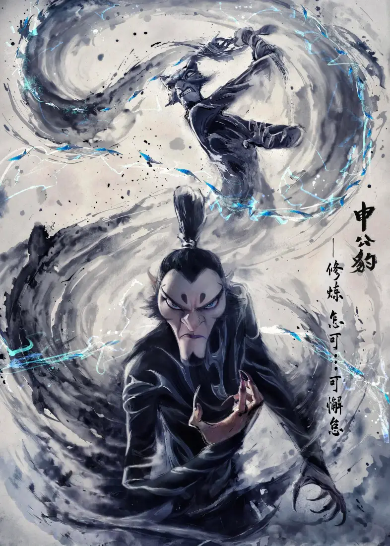 哪吒2申公豹手机壁纸｜古风玄幻背景图片 - 酷炫「哲风壁纸」