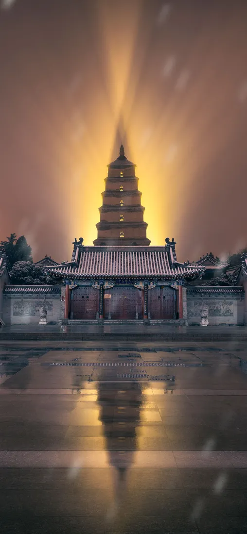 历史古建筑手机壁纸｜古代建筑背景图片 - 绝美倒影「哲风壁纸」
