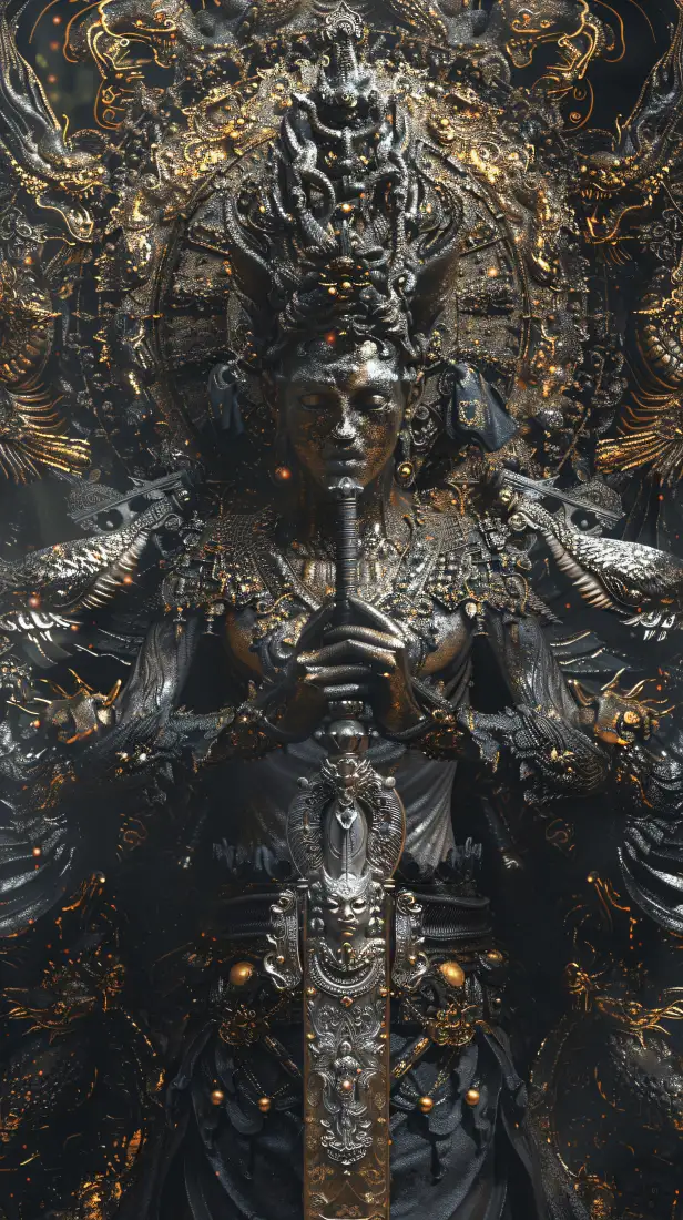 3D手机壁纸｜金刚护法天王背景图片 - 酷炫「哲风壁纸」