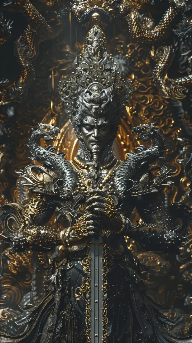 3D手机壁纸｜金刚护法天王背景图片 - 酷炫「哲风壁纸」