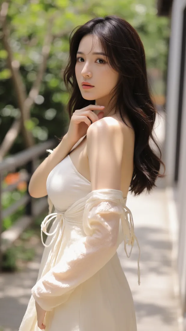 户外美女手机壁纸｜美女户外背景图片 - 唯美风「哲风壁纸」