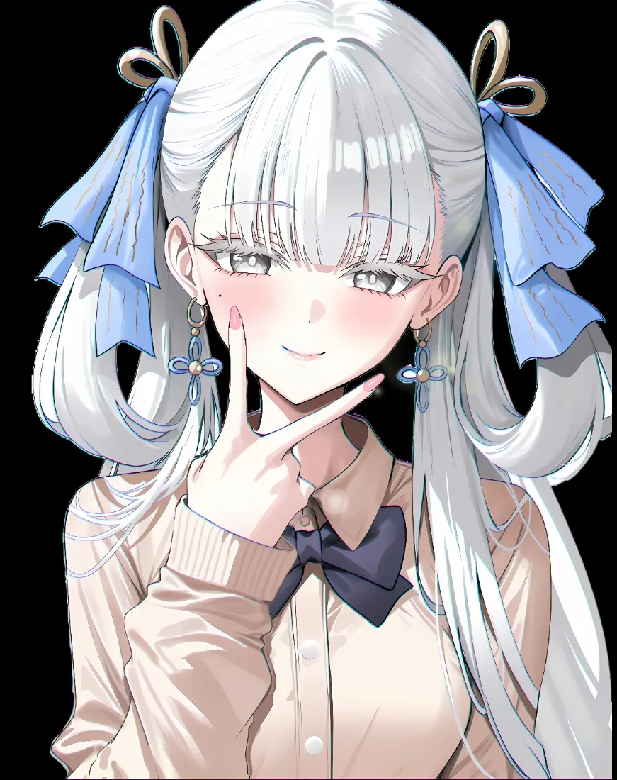 动漫美女手机壁纸｜双马尾美少女背景图片 - 可爱风「哲风壁纸」