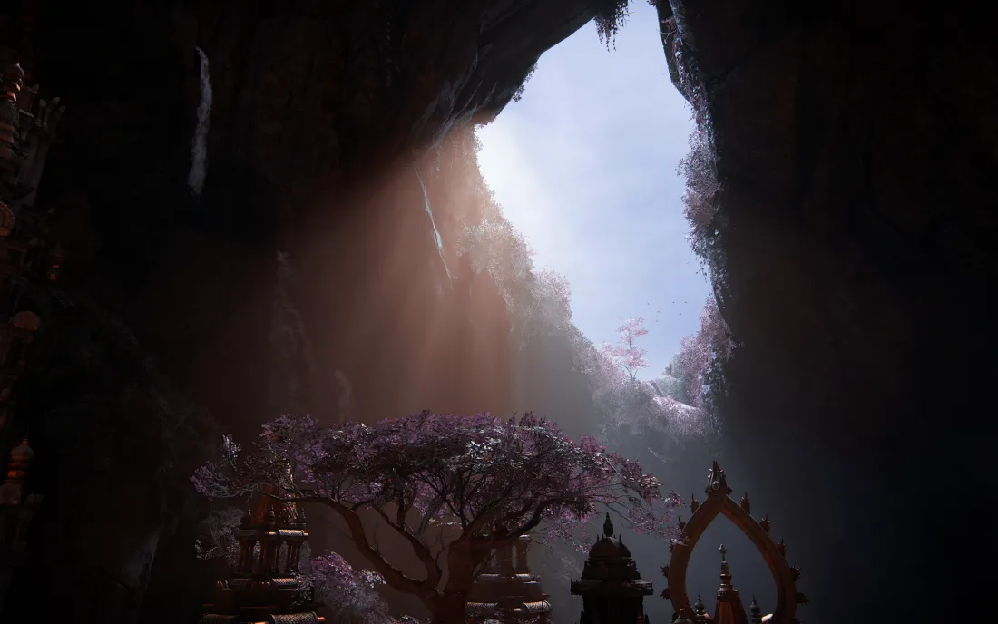 3k神秘海域壁纸｜神秘洞穴背景图片 - 奇幻景观「哲风壁纸」