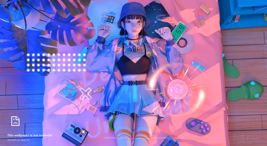 4k美少女室内背景图片 - Wallpaper「哲风壁纸」