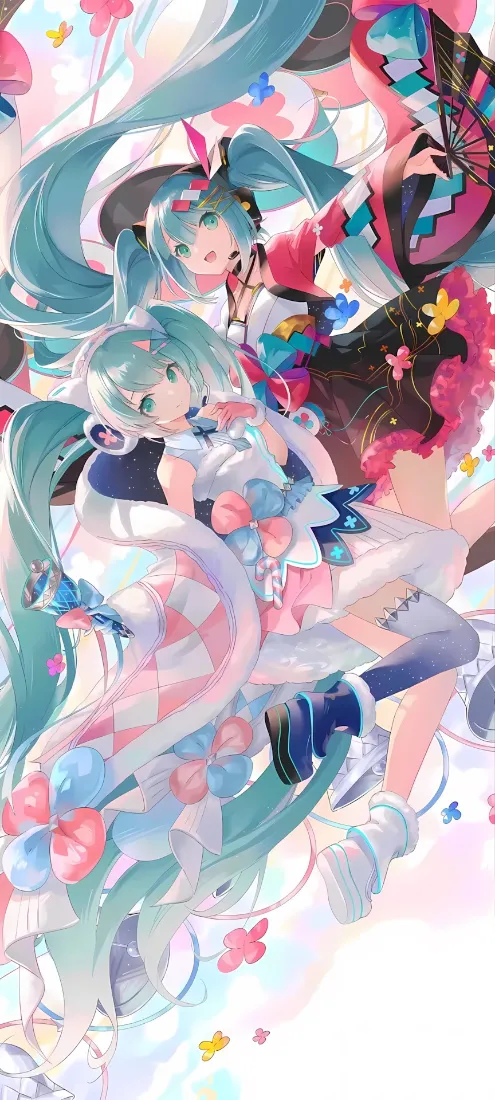 初音未来手机壁纸｜虚拟偶像歌手背景图片 - 梦幻风「哲风壁纸」