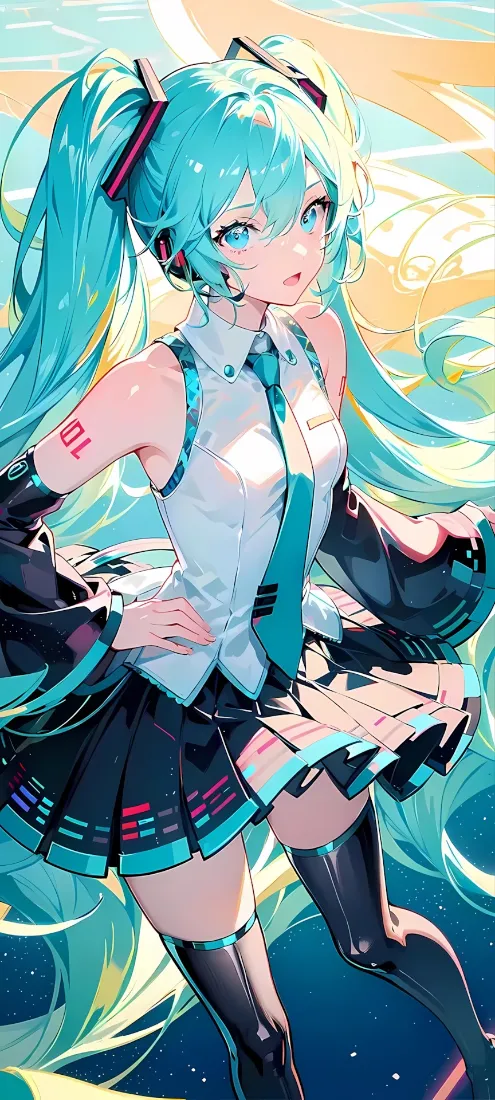 初音未来手机壁纸｜虚拟偶像歌手背景图片 - 精美「哲风壁纸」