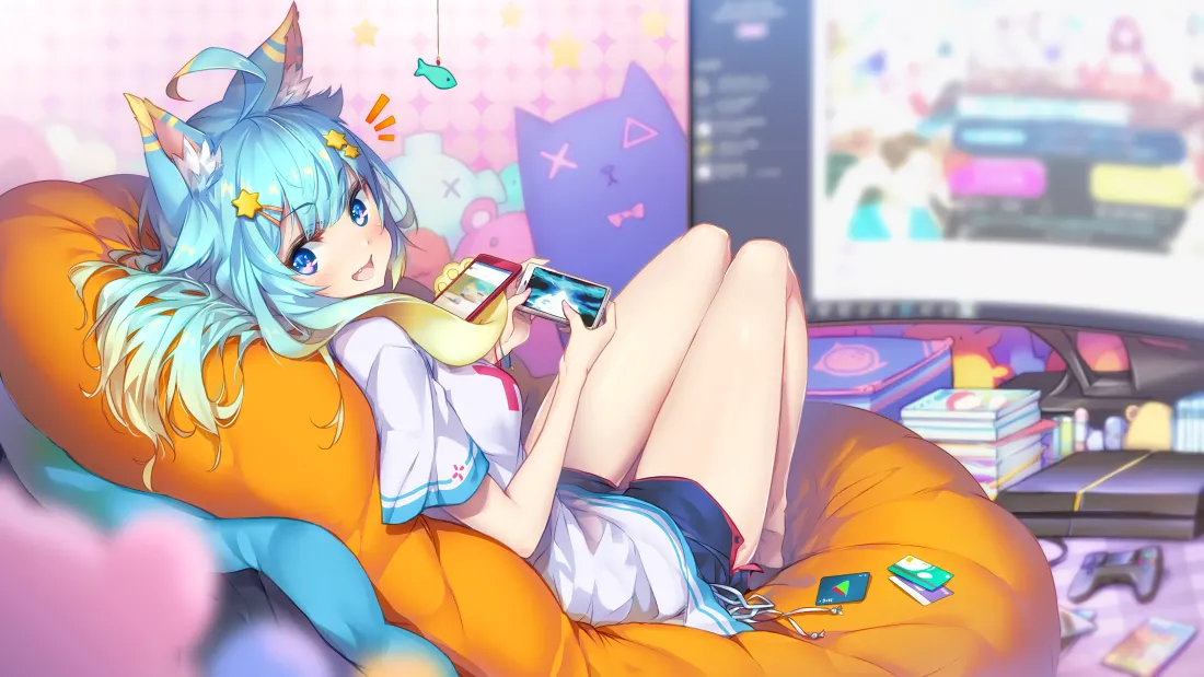 4k兽耳娘动漫少女壁纸｜二次元背景图片 - 萌趣风「哲风壁纸」