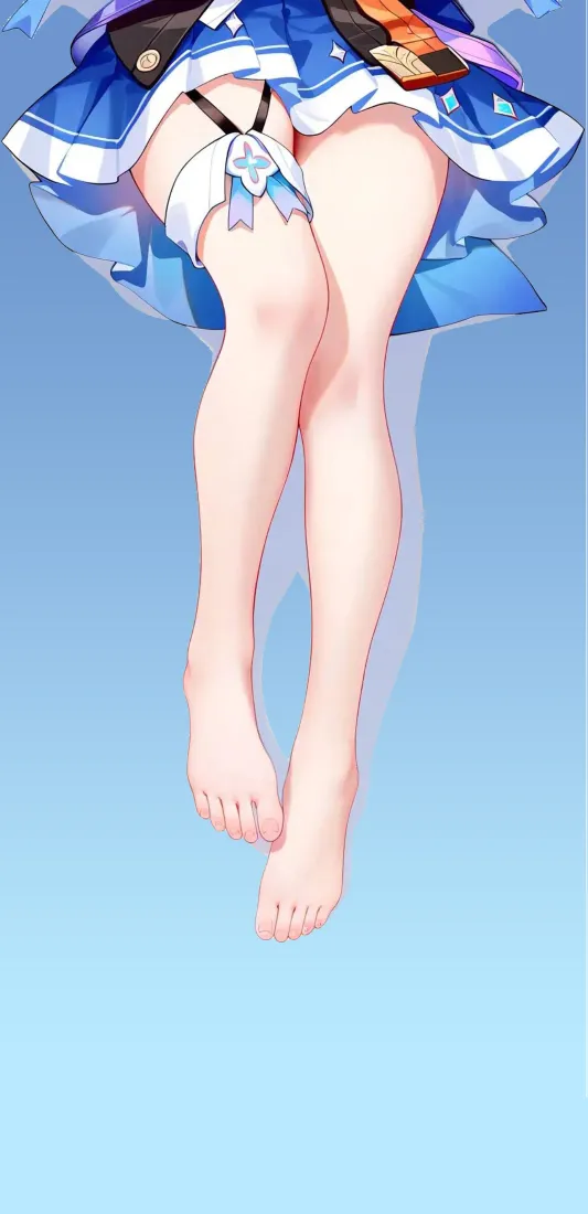 动漫美腿手机壁纸｜少女腿部特写背景图片 - 清凉「哲风壁纸」