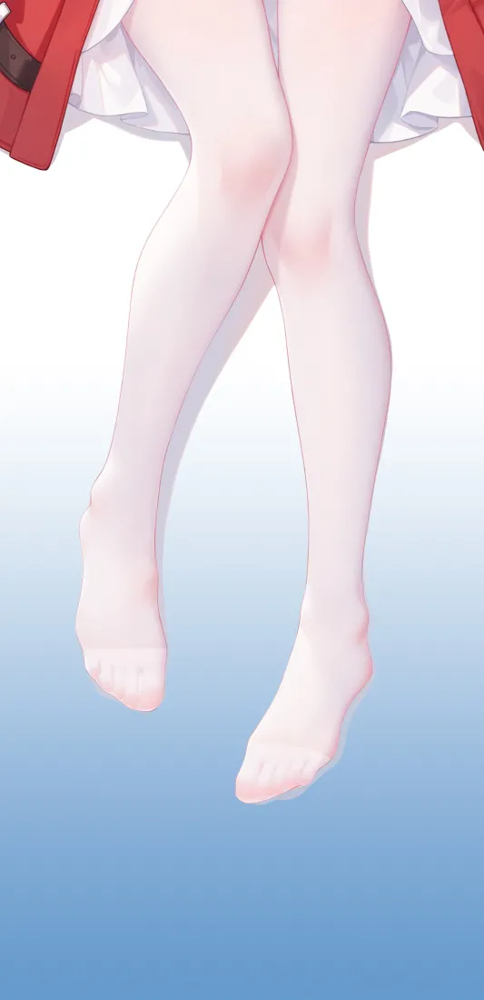 白丝美少女手机壁纸｜动漫背景图片 - 腿部特写「哲风壁纸」