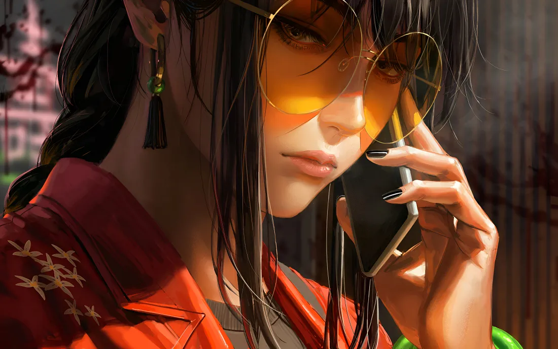 4k酷飒少女壁纸｜复古风背景图片 - 个性穿搭「哲风壁纸」
