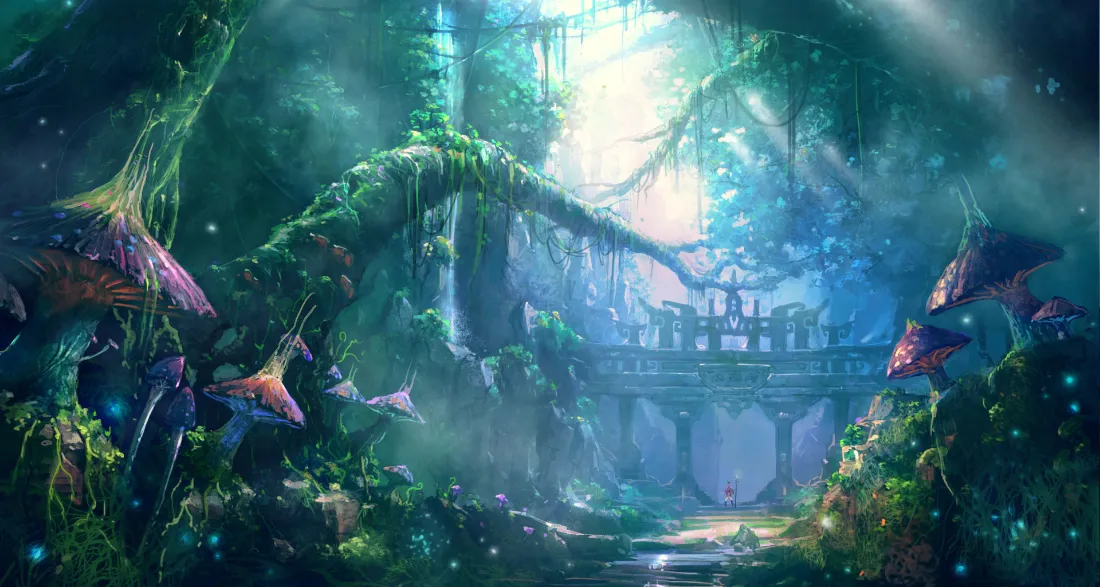 2k二次元壁纸｜森林背景图片 - 奇幻场景「哲风壁纸」