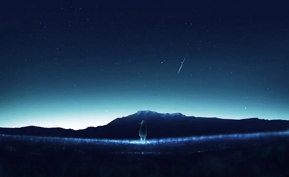 2k星空壁纸｜山脉夜景背景图片 - 二次元「哲风壁纸」