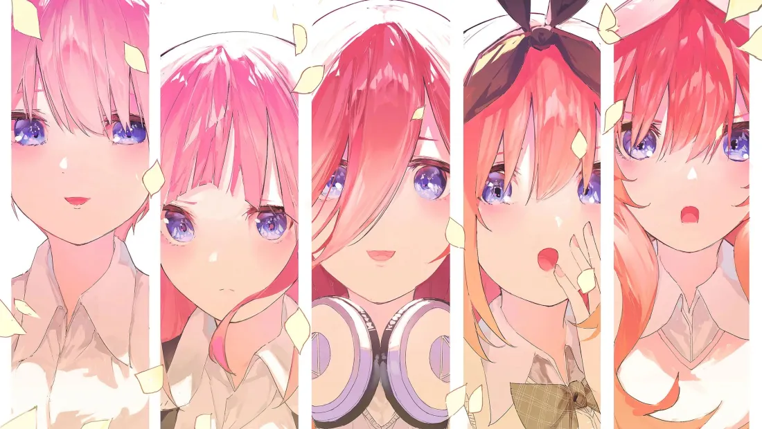2k五等分新娘壁纸｜五姐妹背景图片 - 动漫「哲风壁纸」