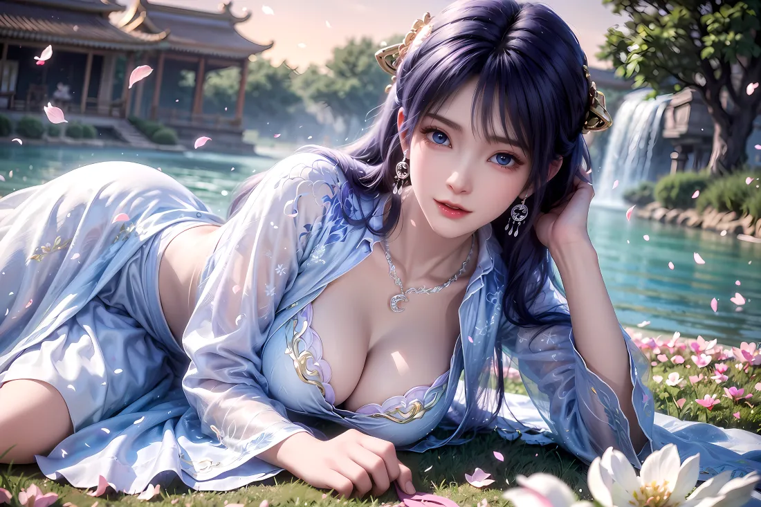 3k遮天壁纸｜国漫山水背景图片 - 古装美女「哲风壁纸」