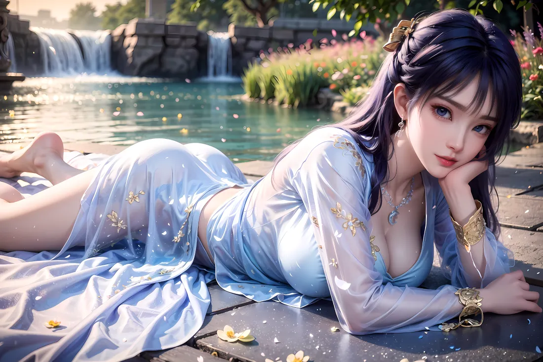 3k遮天美女壁纸｜国漫古风背景图片 - 水景「哲风壁纸」