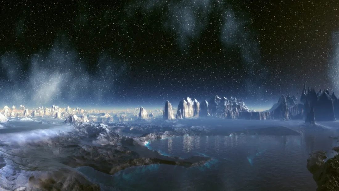 2k星空湖泊壁纸｜云雾山脉背景图片 - 自然「哲风壁纸」