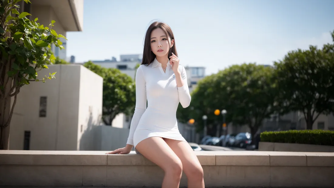 2k人妻感壁纸｜户外美腿背景图片 - 优雅女性「哲风壁纸」
