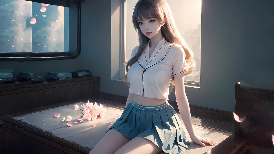 4k学姐壁纸｜日系房间背景图片 - 美女「哲风壁纸」