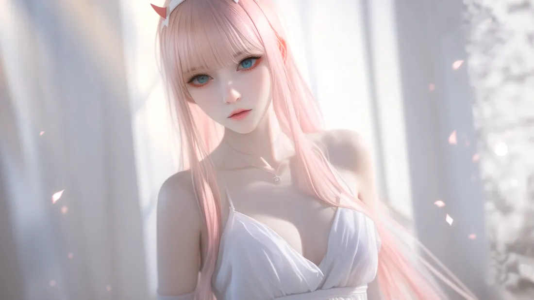 4k粉发猫耳少女壁纸｜梦幻背景图片 - 唯美「哲风壁纸」