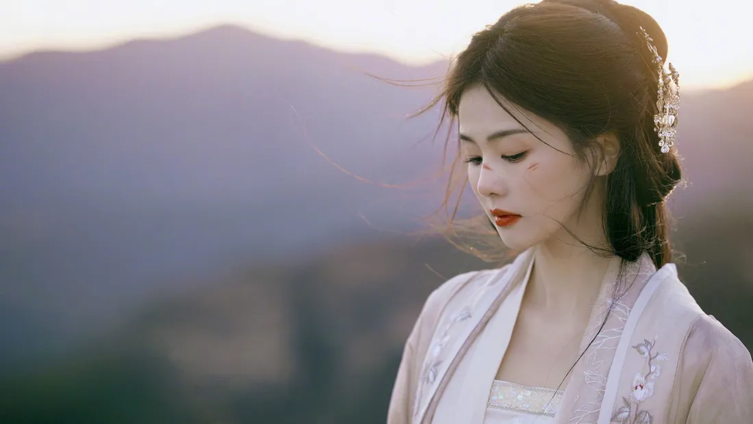 2k古风美女壁纸｜山水意境背景图片 - 古典韵味「哲风壁纸」